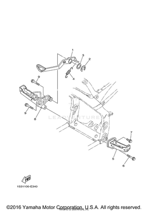 Stand Footrest Schematic