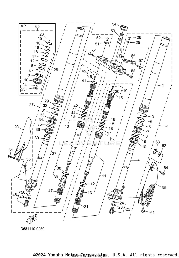 Front Fork Schematic