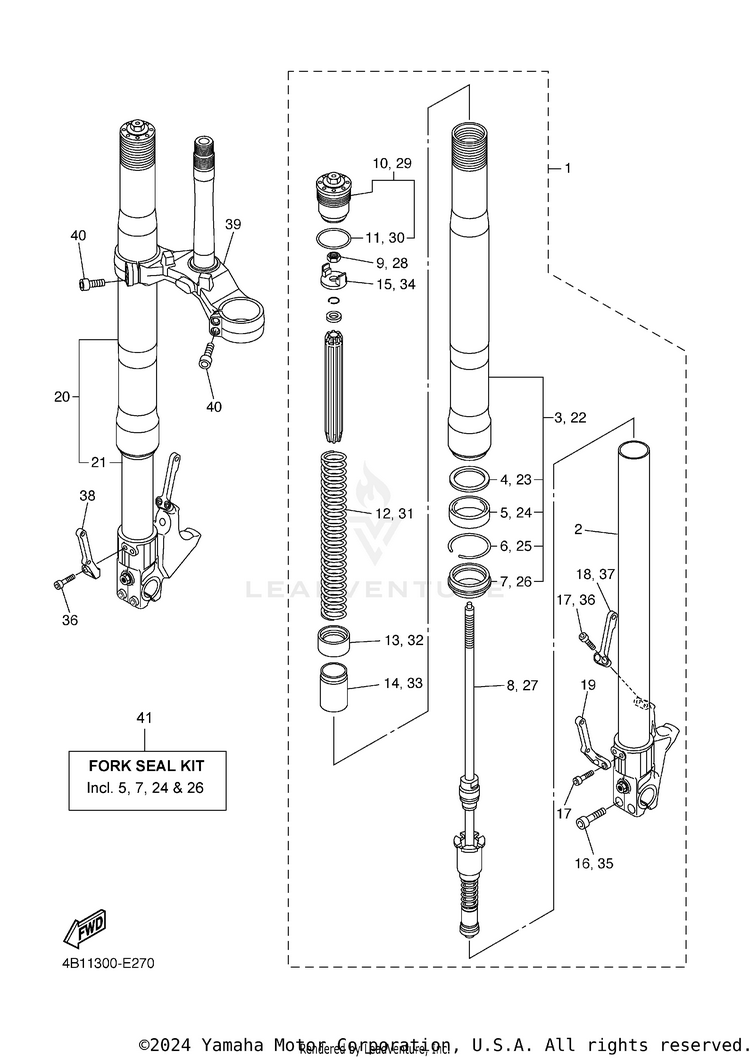 Front Fork Schematic