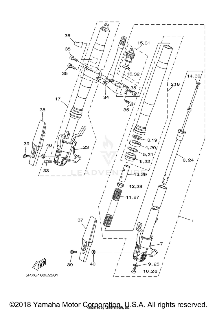 Front Fork Schematic