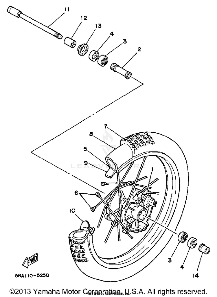 Front Wheel Schematic