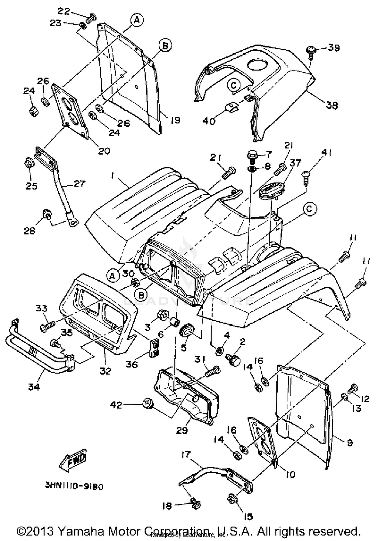 Front Fender Schematic