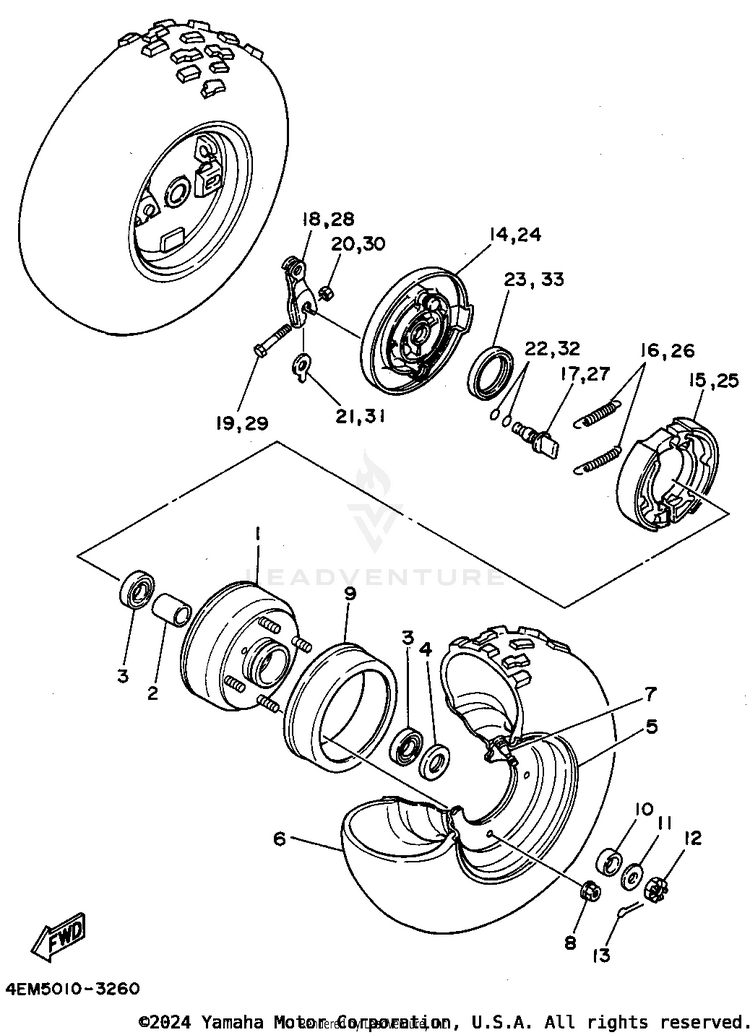 Front Wheel Schematic