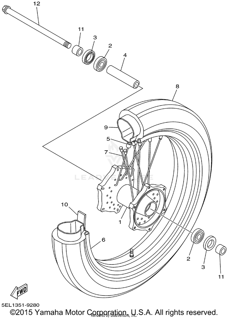 Front Wheel Schematic