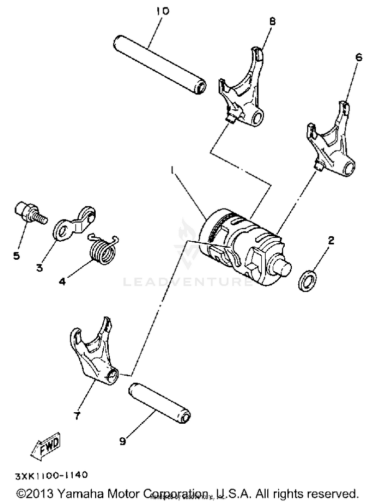 Shift Cam - Fork Schematic