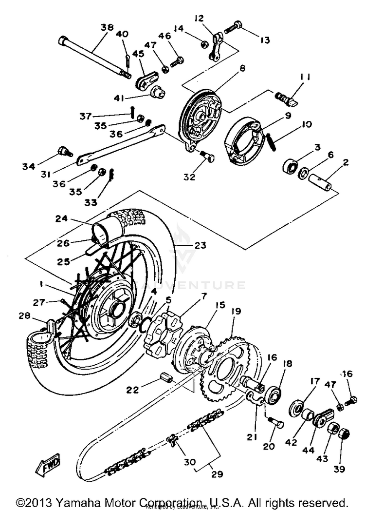 Rear Wheel Schematic
