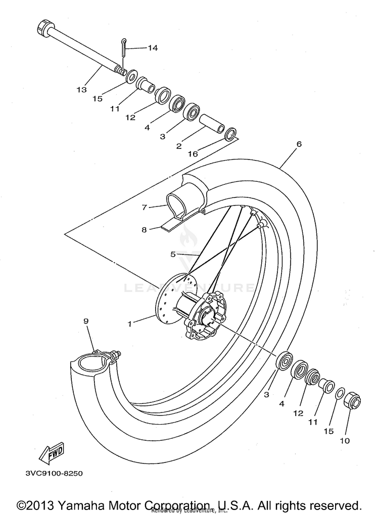 Front Wheel Schematic