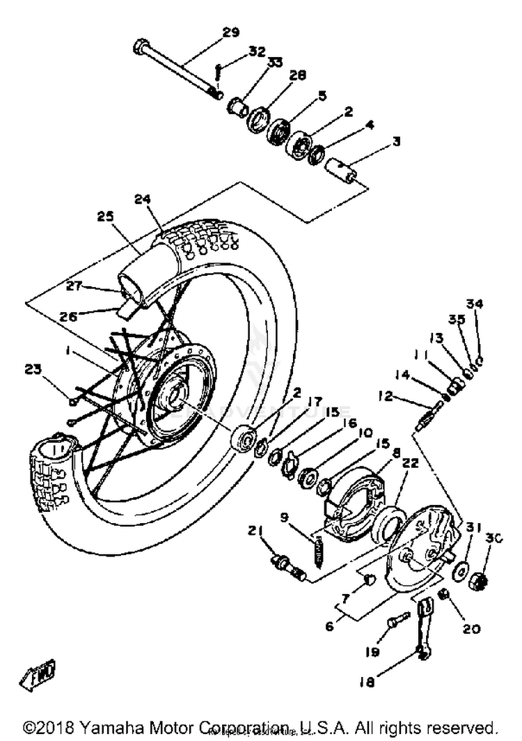 Front Wheel Schematic