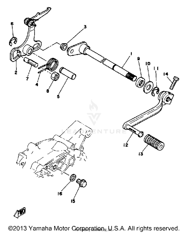 Shift Shaft Schematic