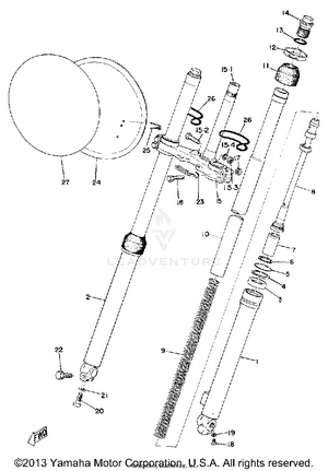 Front Fork Schematic