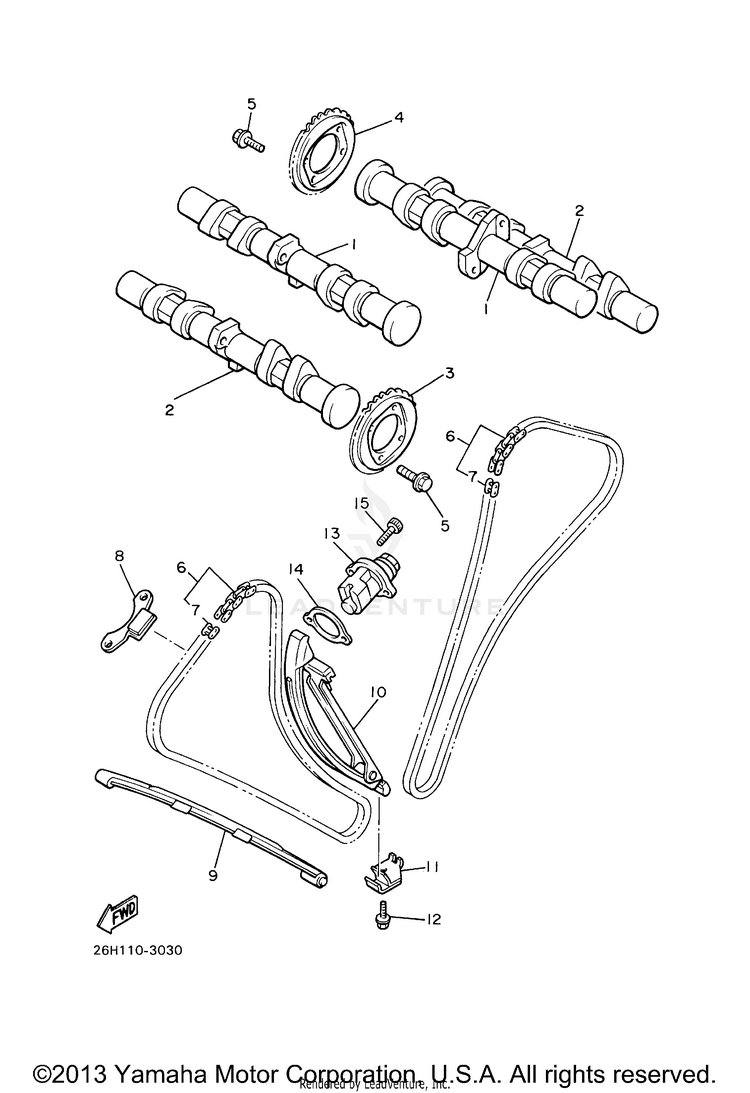 Camshaft Chain Schematic