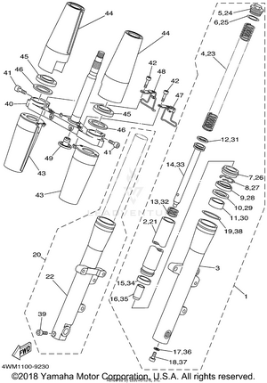 Front Fork Schematic