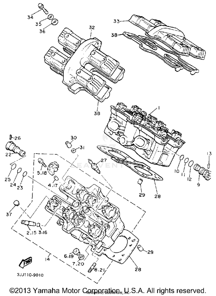 Cylinder Head Schematic