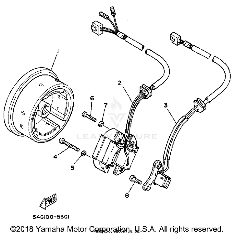 Generator BIG WHEEL ELEC START - BW200ES - 1986 Schematic
