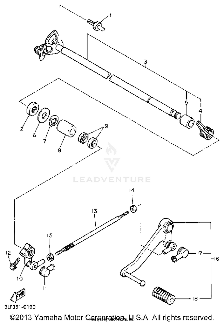 Shift Shaft Schematic