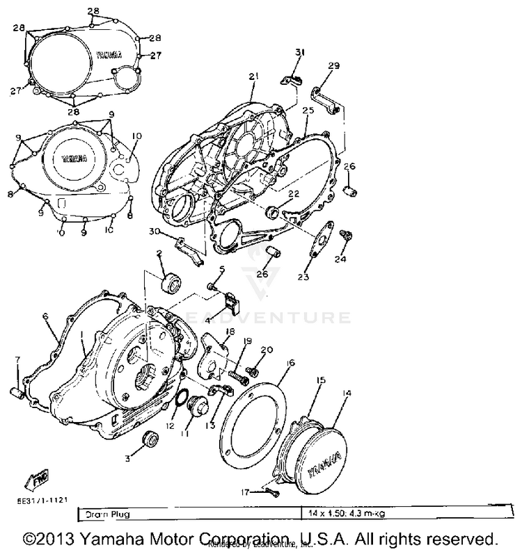 Crankcase Cover Schematic
