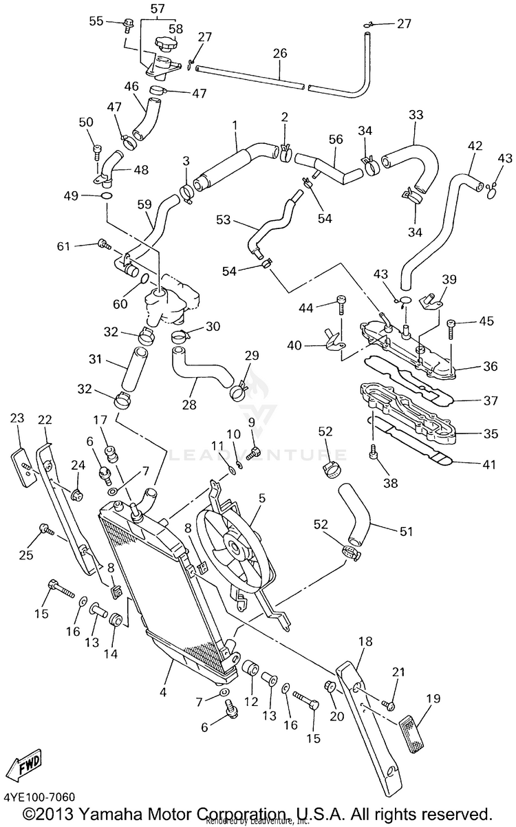 Radiator Hose Schematic