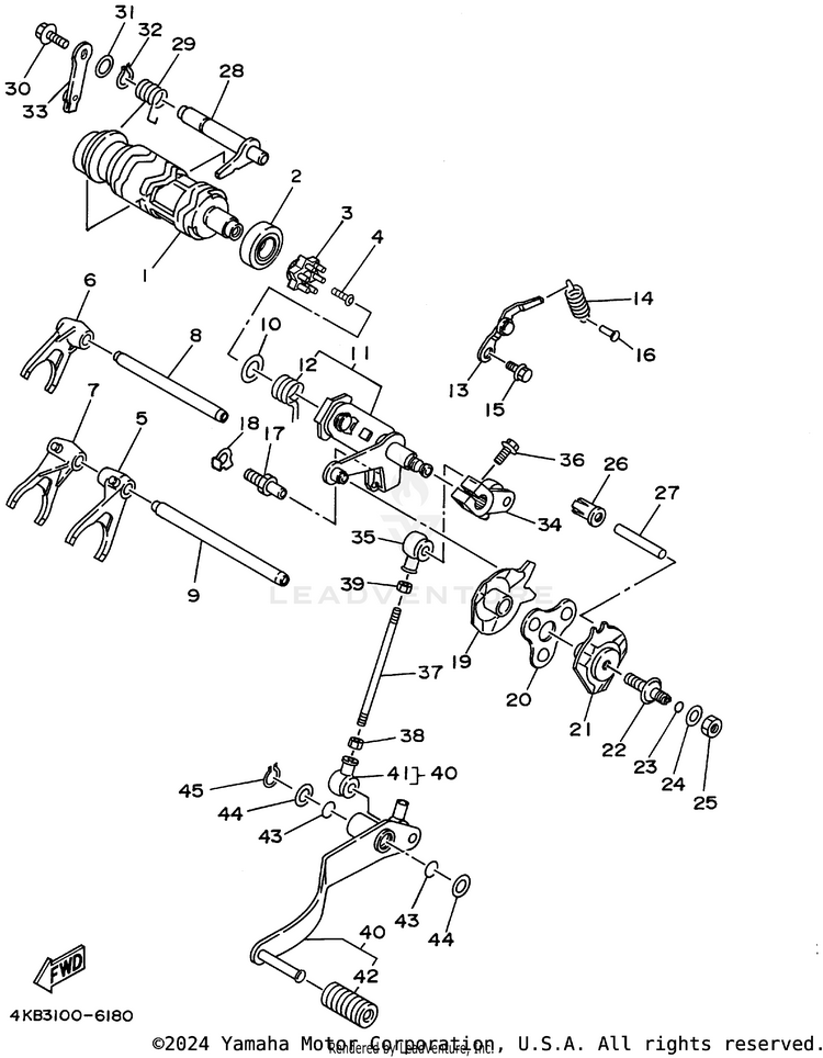 Shift Cam. Fork Schematic