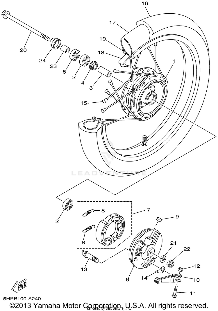 Front Wheel Schematic