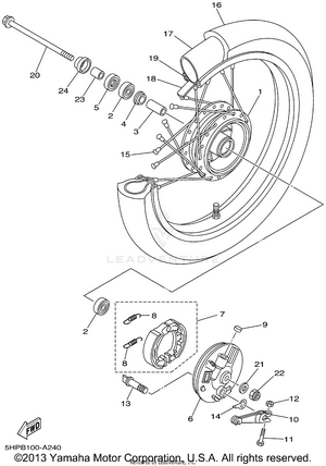 Front Wheel Schematic