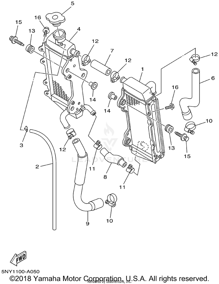 Radiator Hose Schematic
