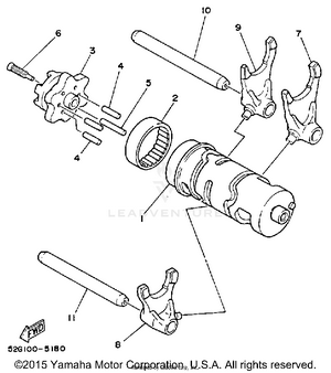 Shift Cam-fork Schematic