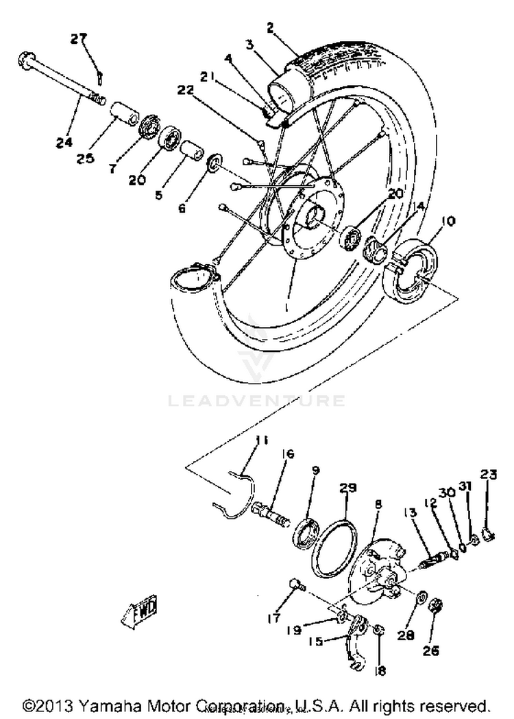 Front Wheel Schematic