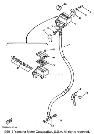 Front Master Cylinder Schematic