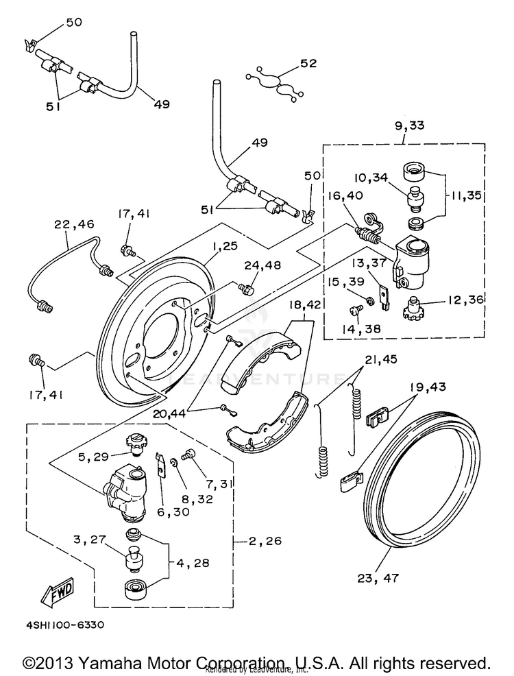 Front Brake Schematic