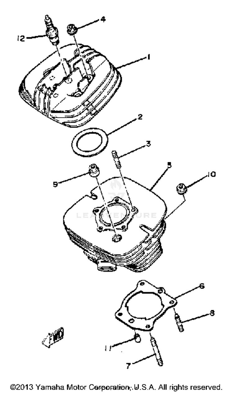 Cylinder Yz125g Schematic
