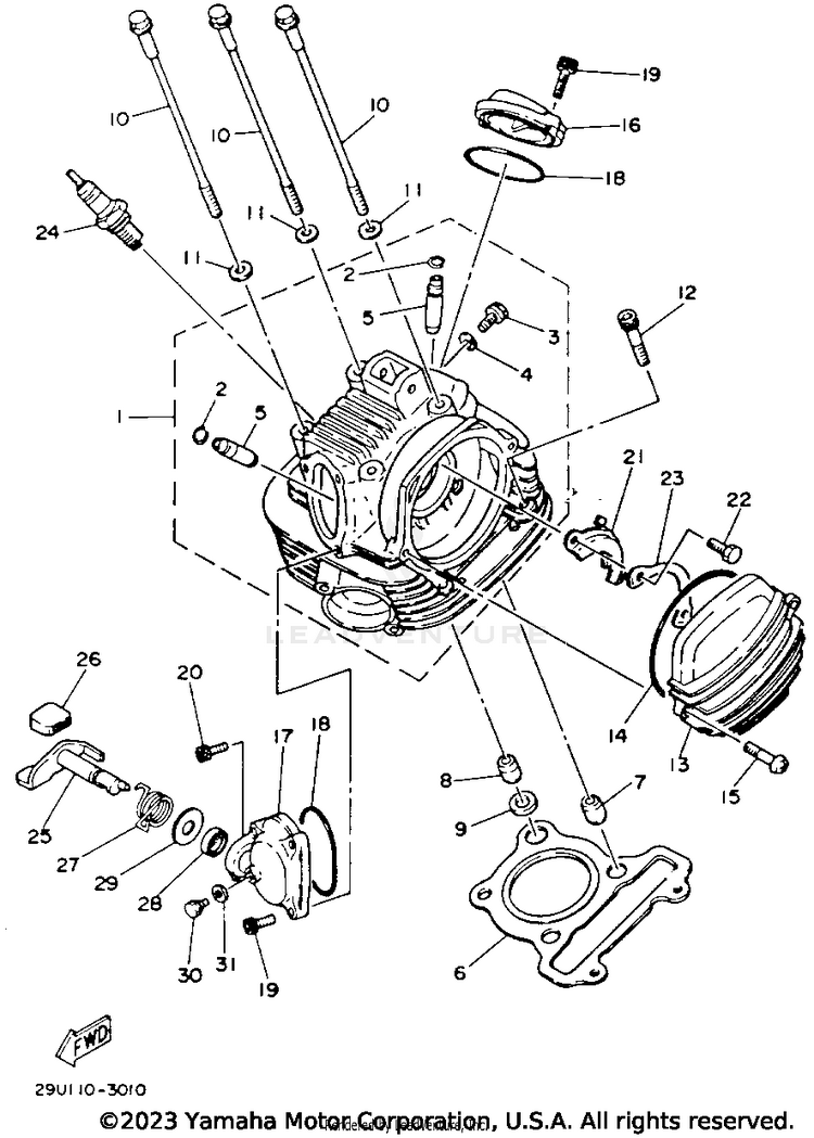 Cylinder Head Schematic