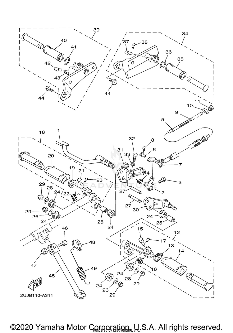 Stand Footrest Schematic
