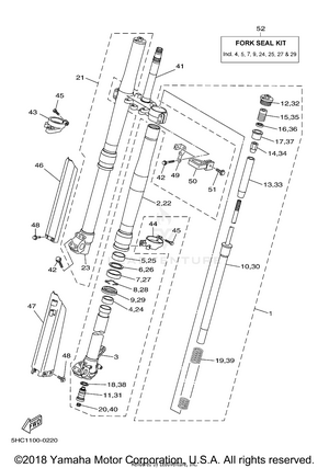 Front Fork Schematic