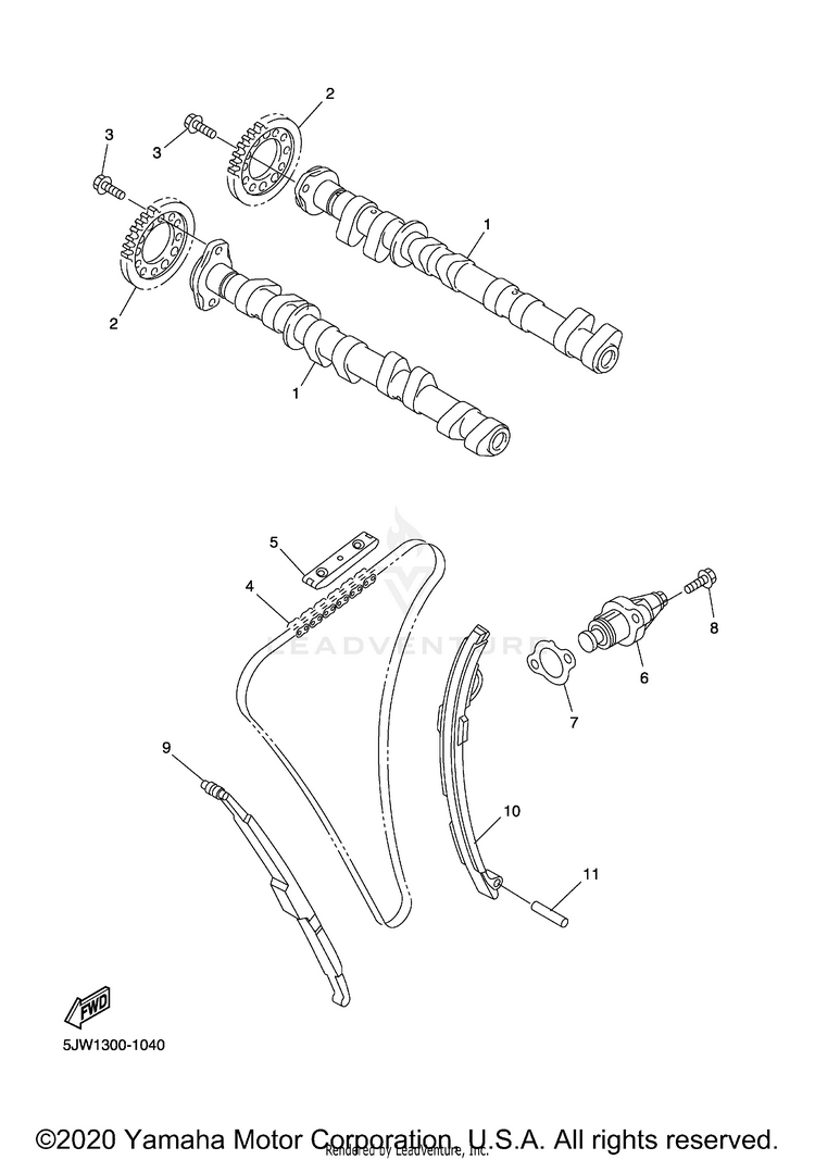 Camshaft Chain Schematic
