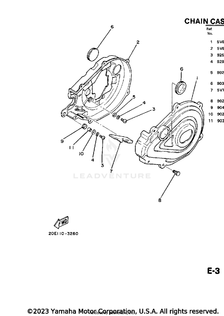Chain Case Schematic