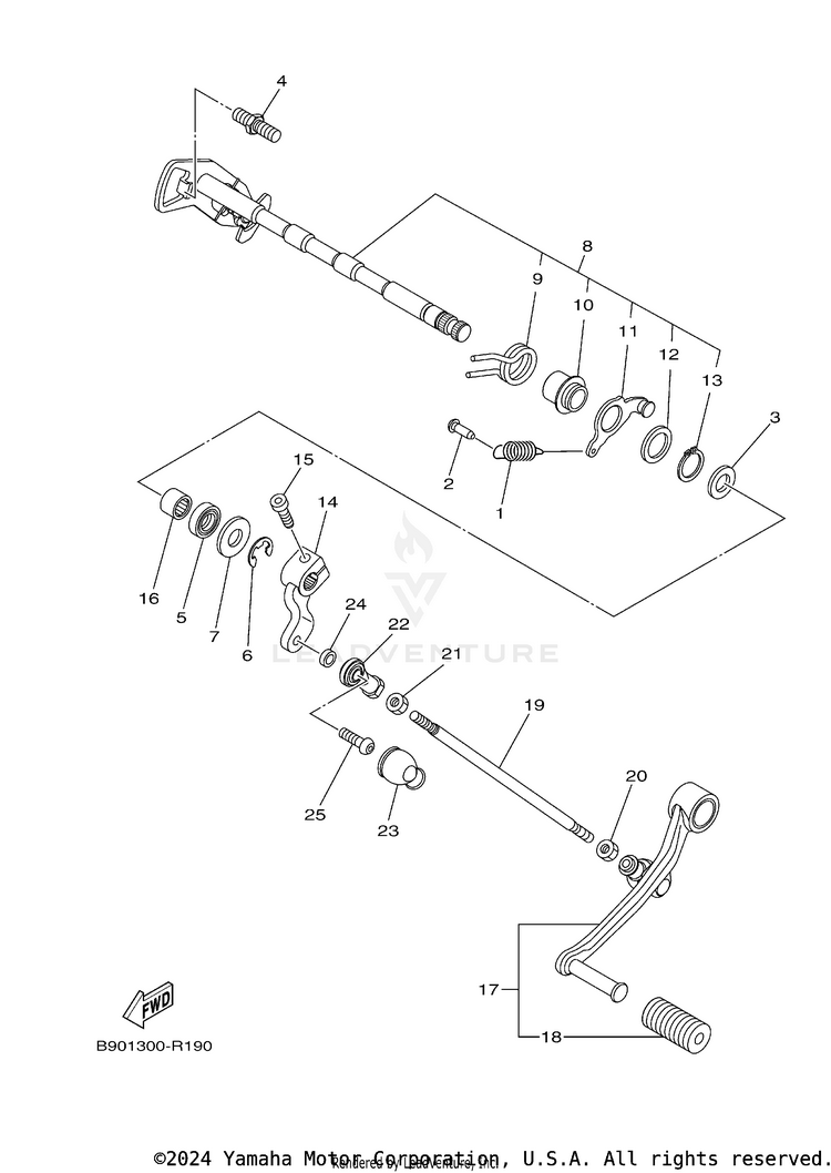 Shift Shaft Schematic