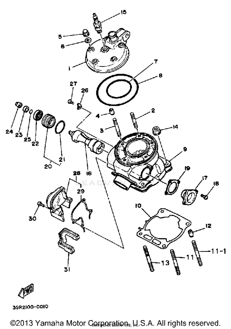 Cylinder Head Schematic