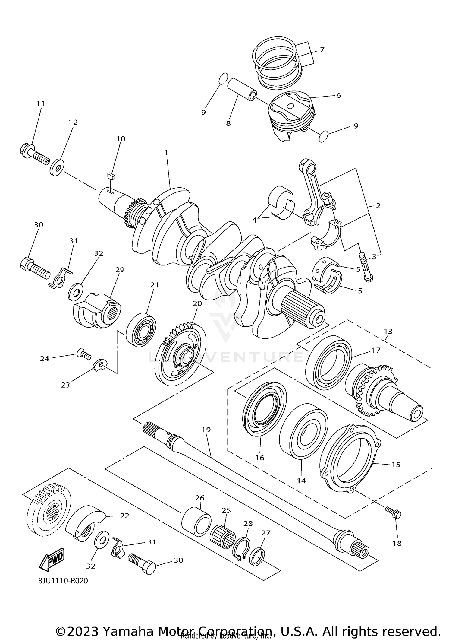 CRANKSHAFT & PISTON