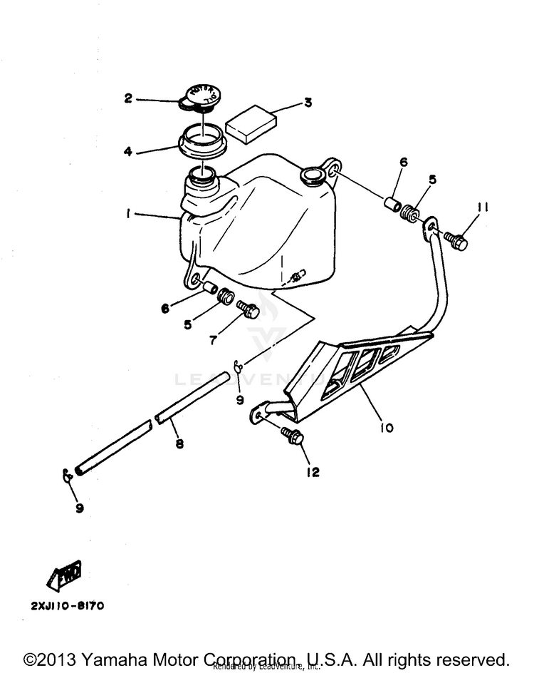 Oil Tank BLASTER - YFS200J - 1997 Schematic