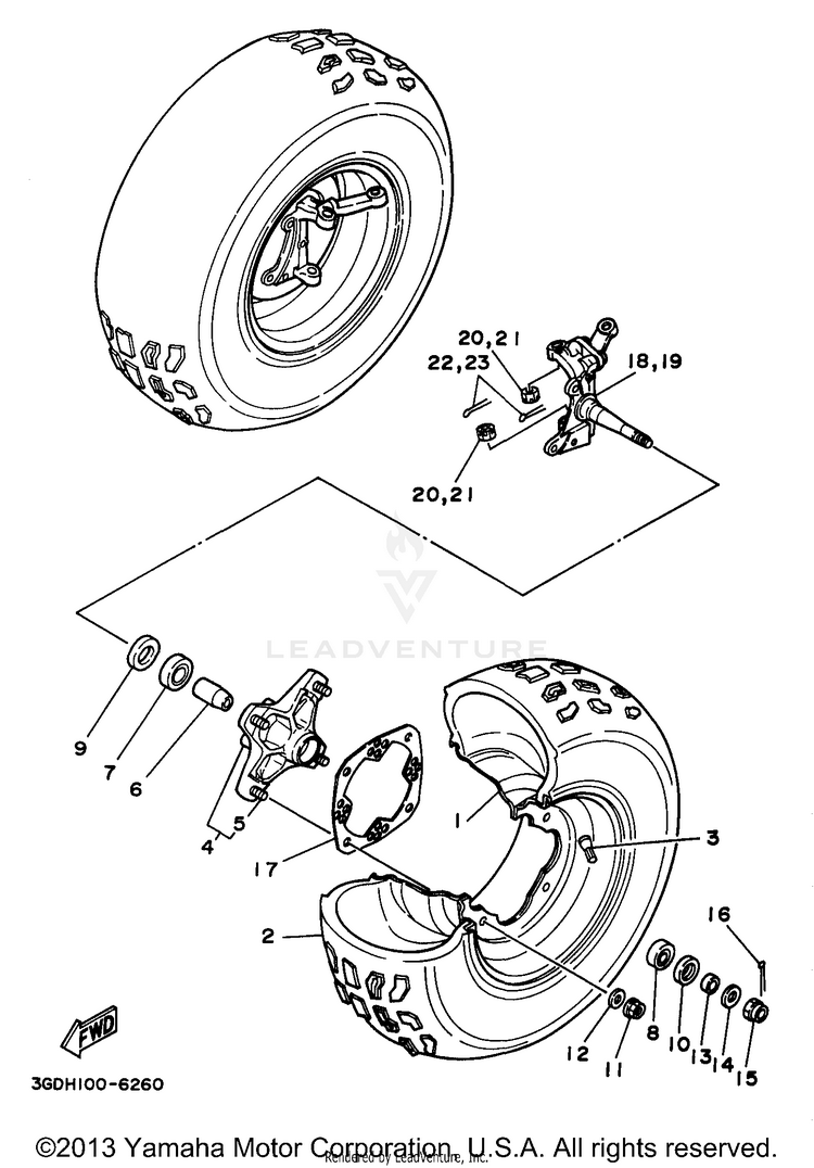 Front Wheel Schematic