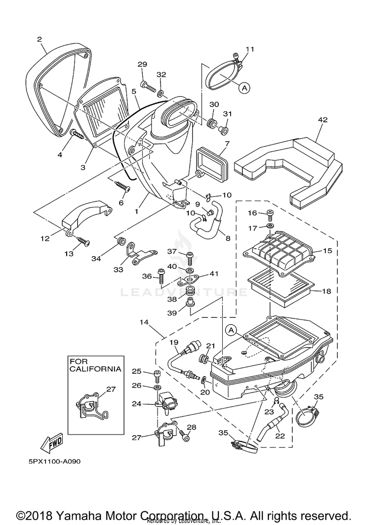 Intake 2 ROAD STAR WARRIOR - XV1700PCRC - 2003 Schematic