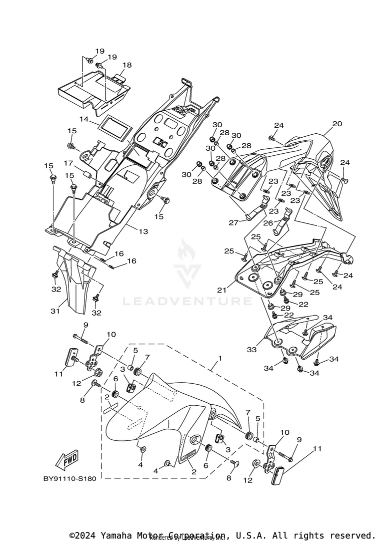 Fender R3ABS - YZFR3AHB - 2017 Schematic
