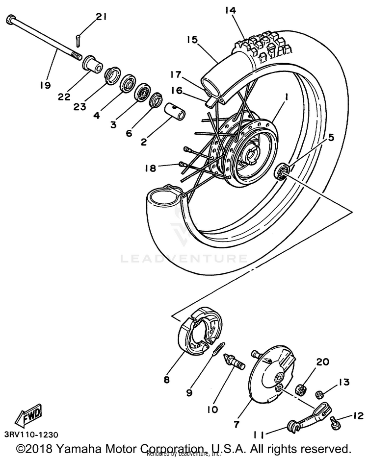 Front Wheel Schematic