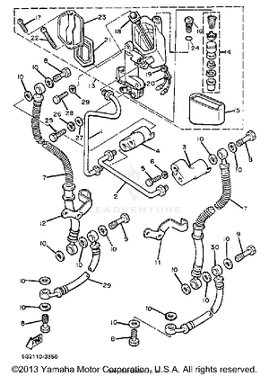 Front Master Cylinder Schematic