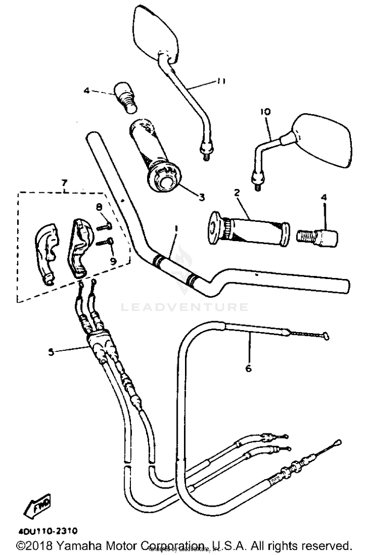 Handlebar Cable Schematic