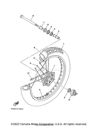 Front Wheel Schematic