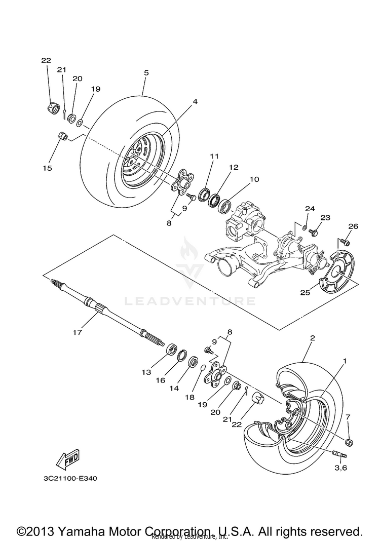 Rear Wheel Schematic