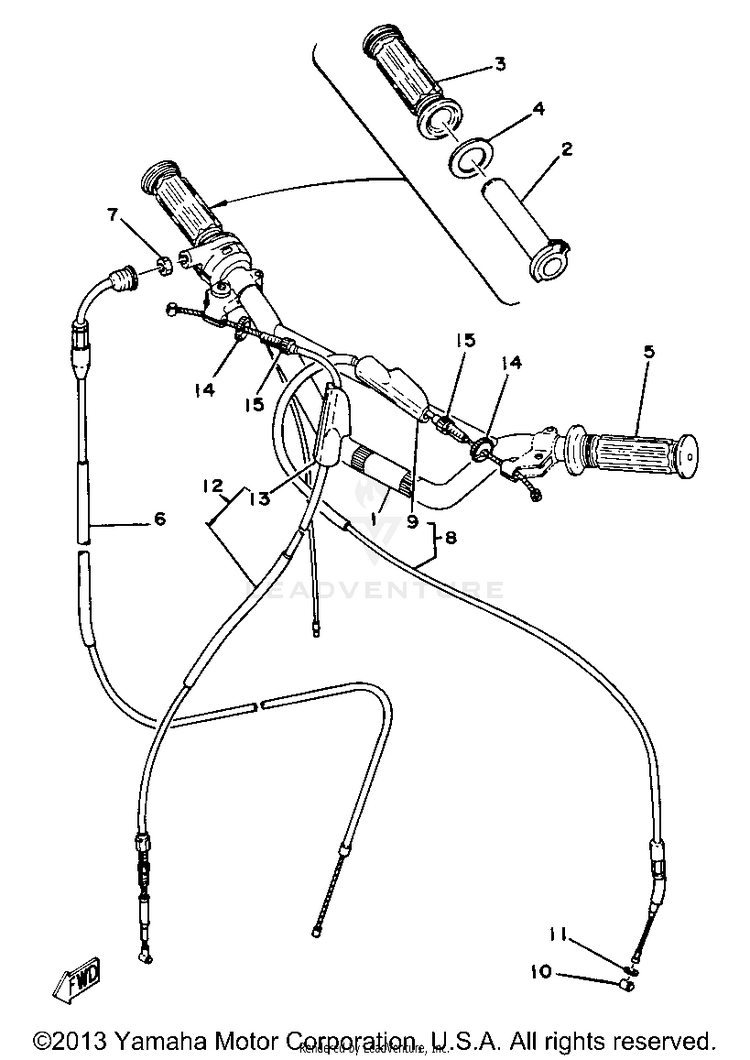 Handlebar Cable Yz80g Schematic