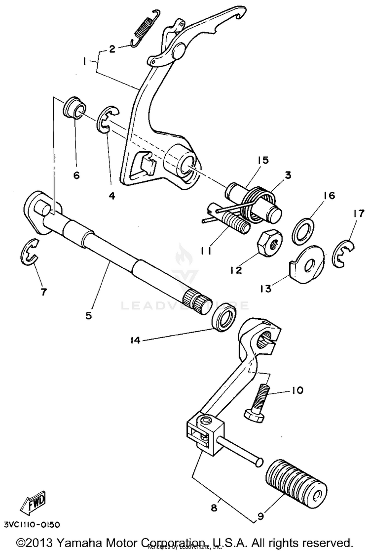 Shift Shaft Schematic