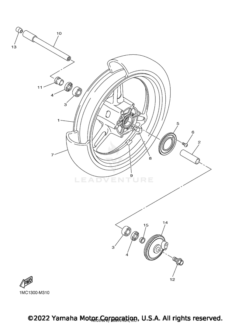 Front Wheel Schematic